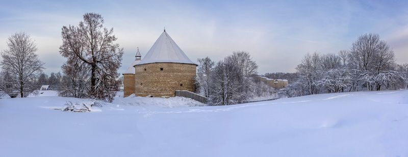 зима, крепость, старая ладога Зима в Старой Ладоге. фото превью
