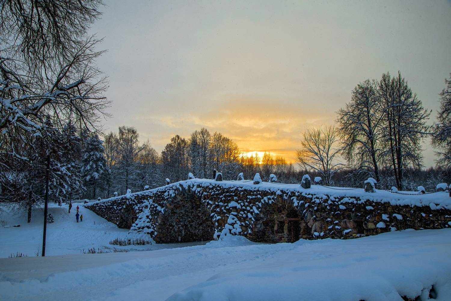 василево, музей, закат, зимнийпейзаж, Ирина Ларина