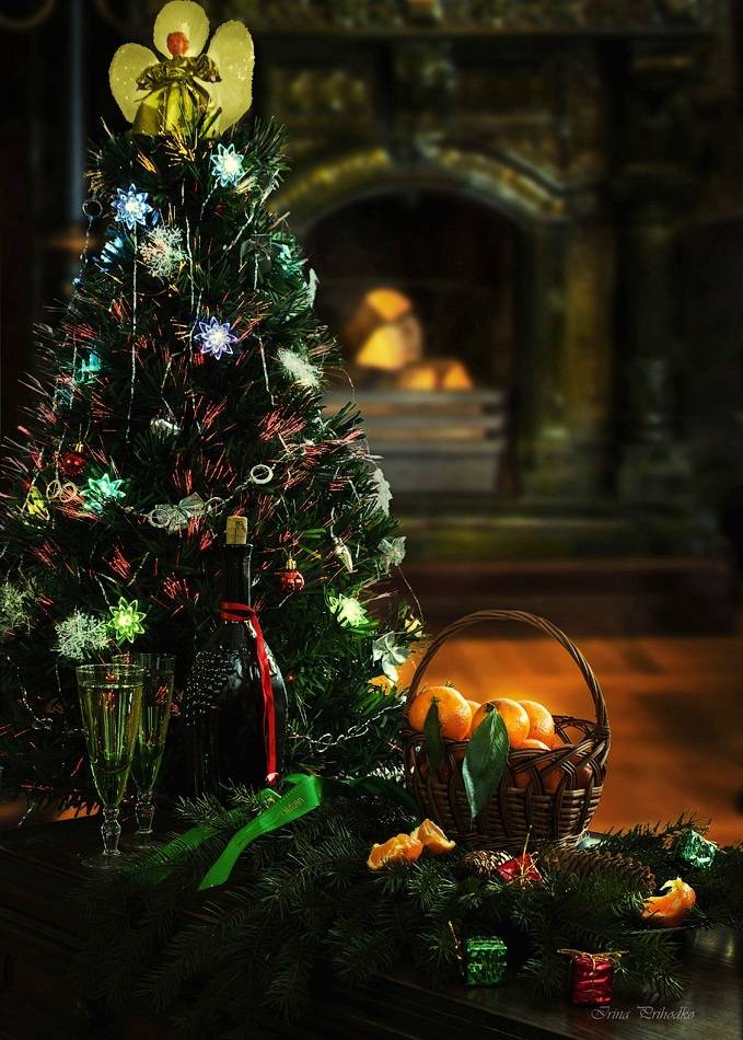 натюрморт, Старый Новый год, праздник, зима, Приходько Ирина