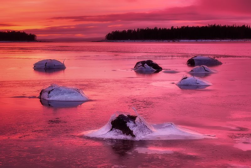 Закат на севере фото превью