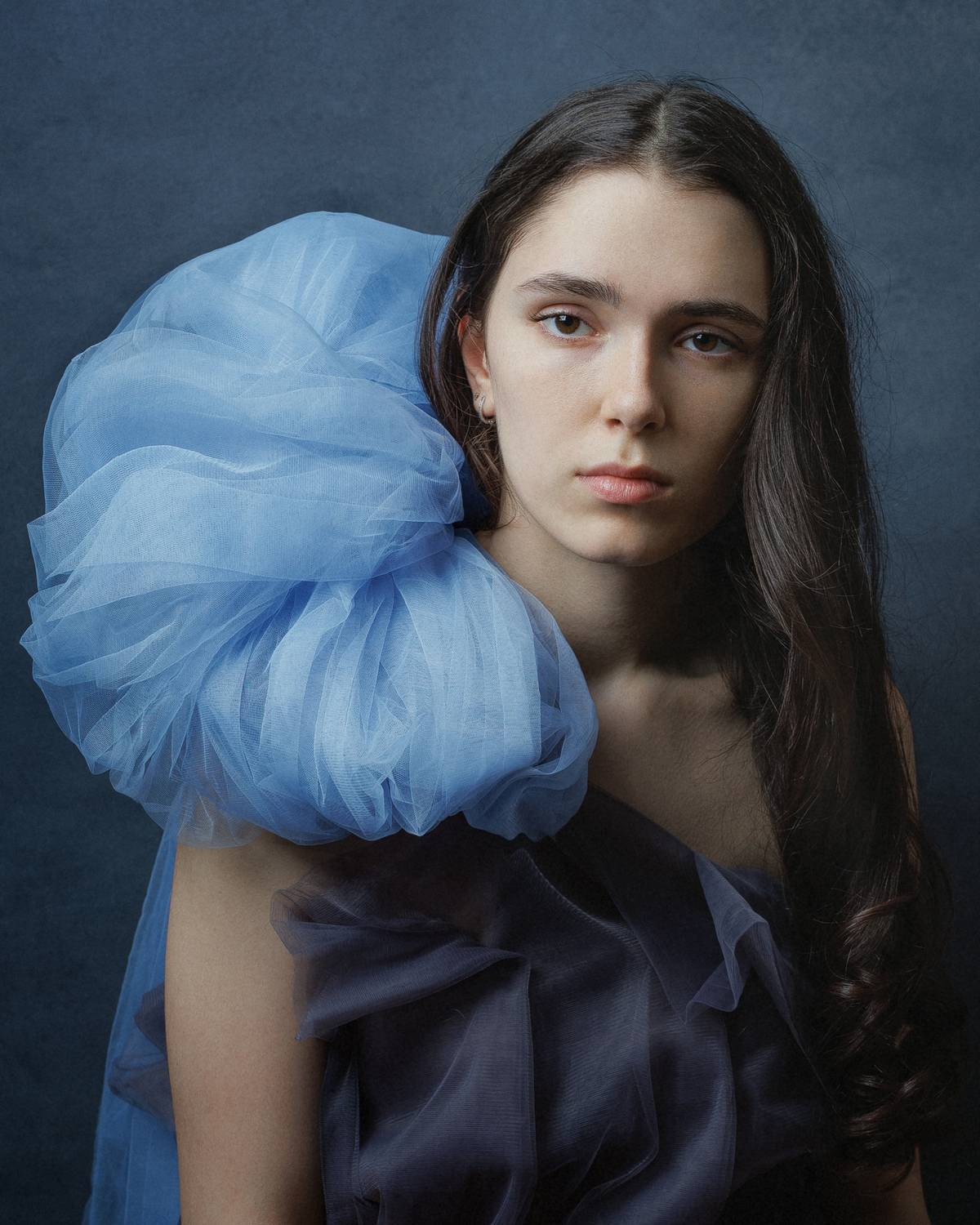 лицо, портрет, студия, печать, взгляд, кудри, девушка, длинные волосы, Ведмеденко Оксана