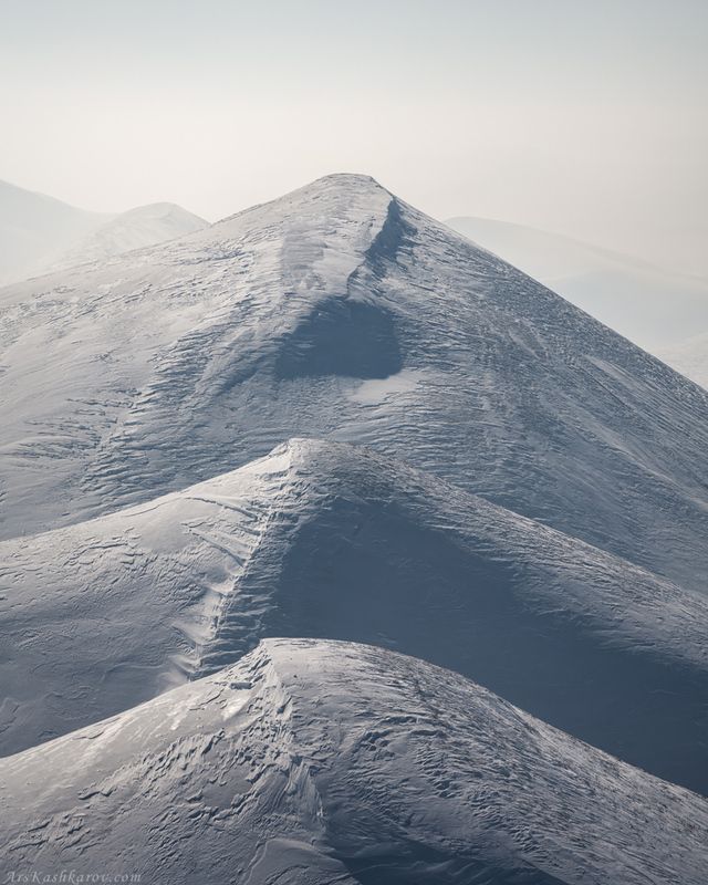 оренбуржье, зима, долгие горы, урал, степь, степной пейзаж, оренбургская область, карамурунтау Снежные вершины фото превью