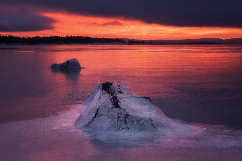 Закат на Кольском фото превью