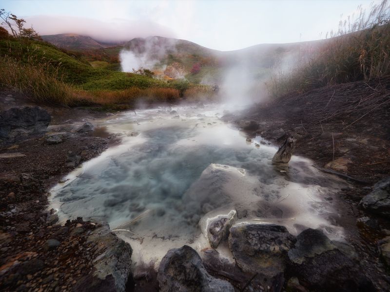 Кипящий вулкан Итуруп Сахалин   фото превью