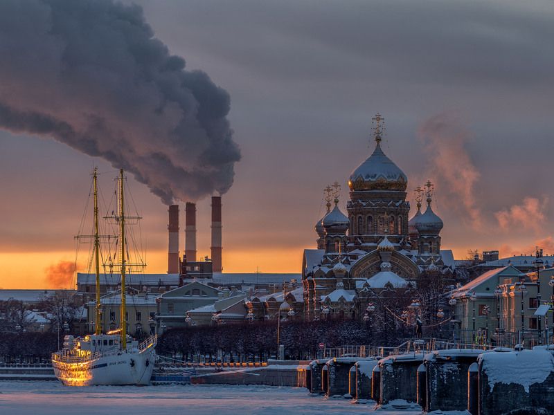 Закат над Невой фото превью