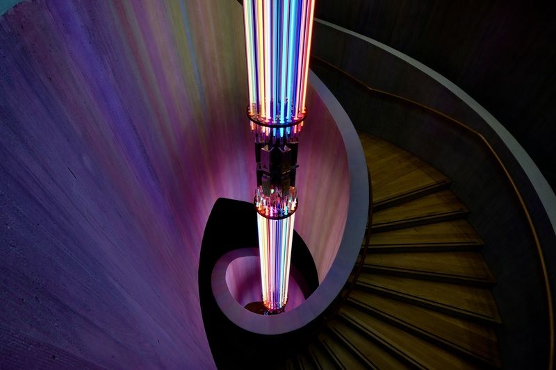 Architecture, Staircase, Colorful, Geometry, Zurich, Mood,  Лестница-кудесница фото превью