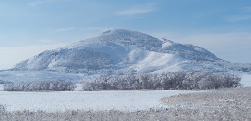Россия, Ставропольский край, гора Змейка, КМВ,  КМВ под снегом фото превью