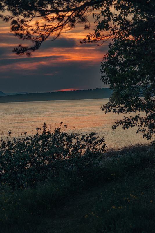 Ангара закат Ангара на закате фото превью