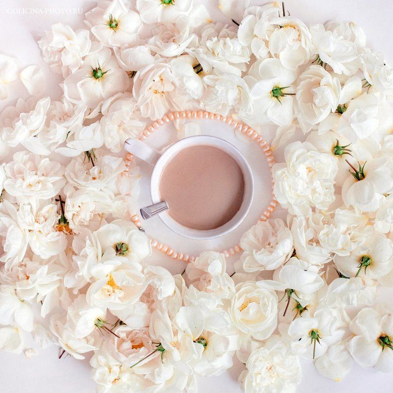 Кофе, Розы Жемчуг фото превью