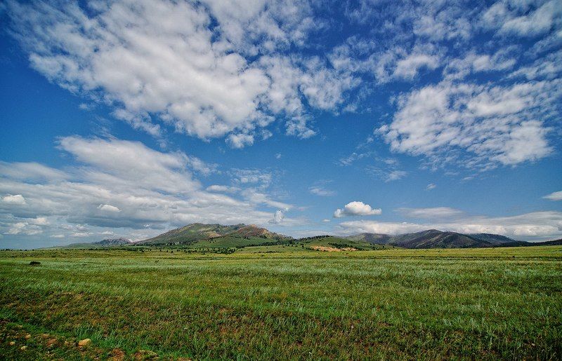 Россия_Сибирь_Забайкалье_степь По пути на Алханай. фото превью