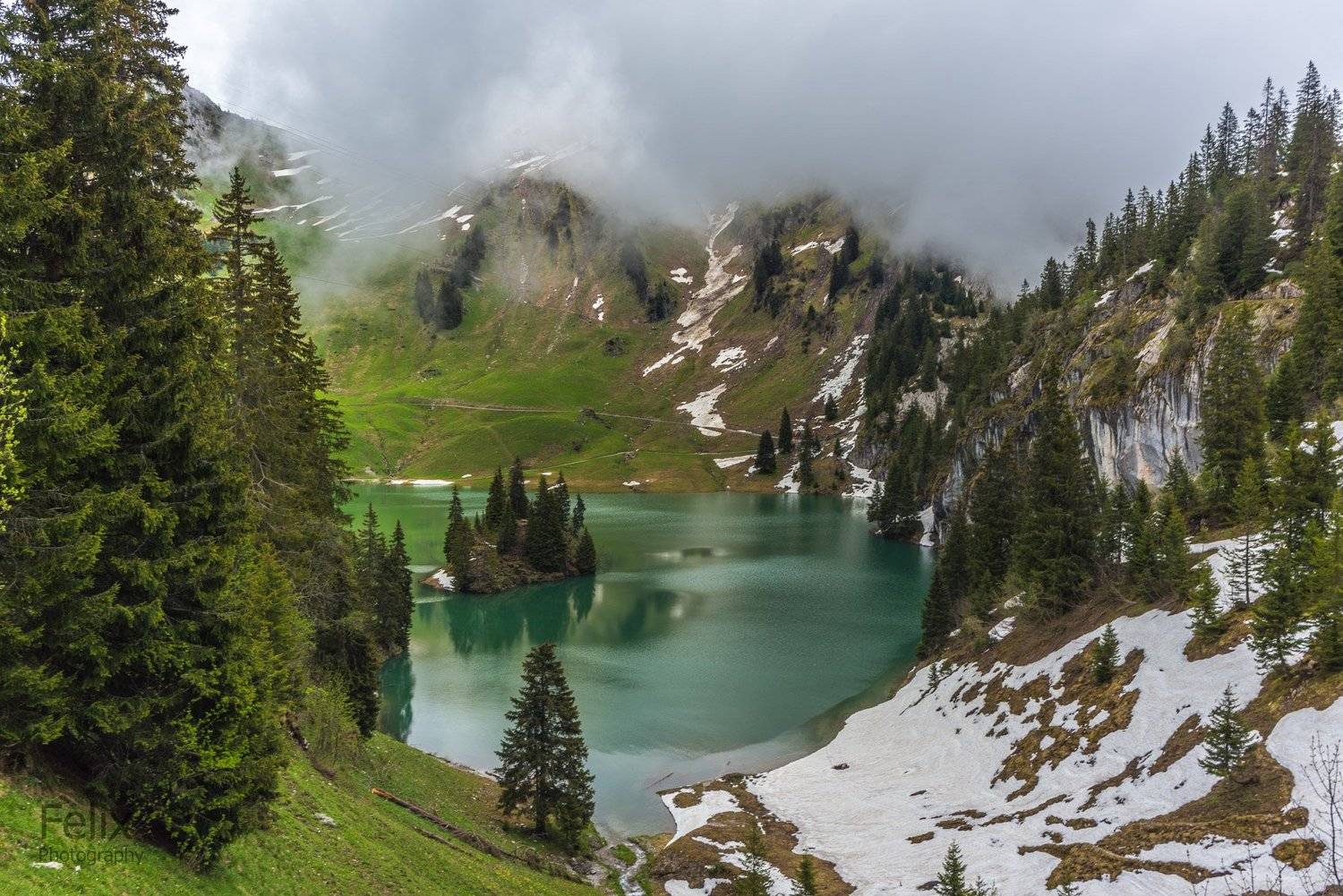 mountain,switzerland,lake,island, Felix Ostapenko