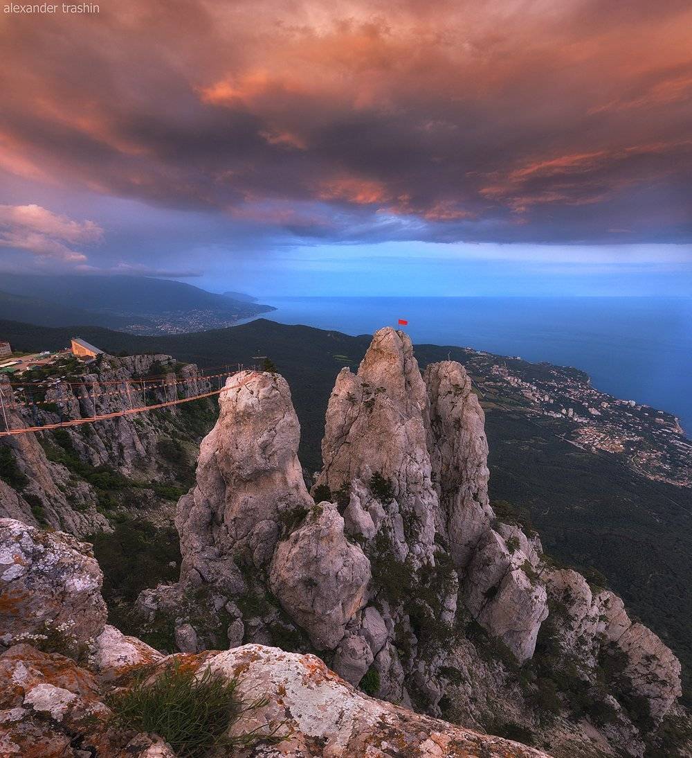 ай-петри, дождь, зубцы ай-петри, крым, крымские горы, Александр Трашин