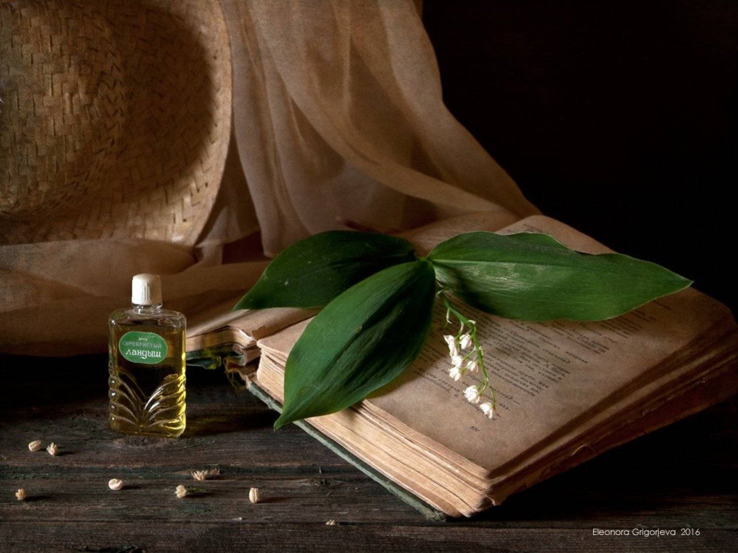 Винтажные духи, Духи, Книга, Ландыши, Натюрморт, Ностальгия, Ретро, Eleonora Grigorjeva