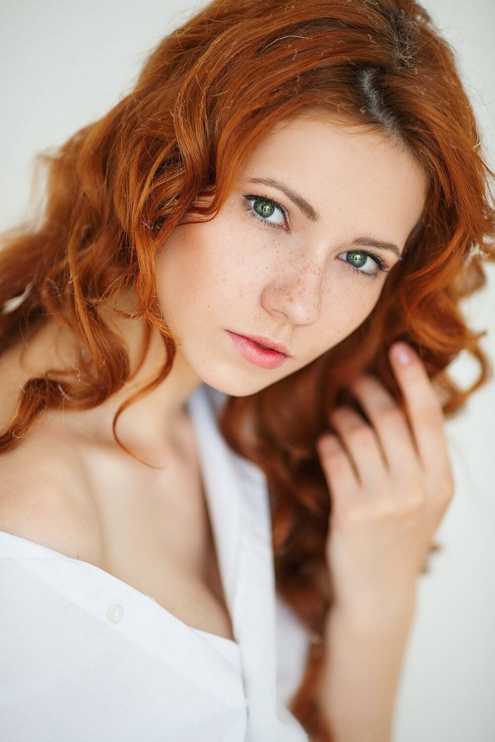 рыжая, глаза, девушка, Ника Колесникова