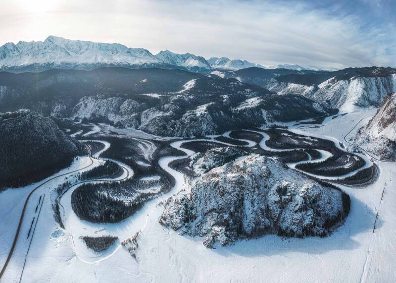 Зимние Чуйские меандры…  Winter Chui meanders... фото превью