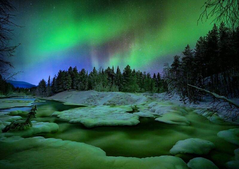 Северные огни фото превью