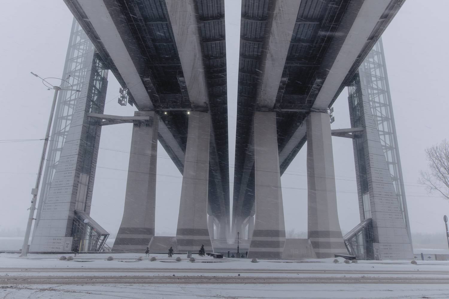 rostov, snowfall, old, city, winter, frozen, weather, winter, newyear, bridge, river, don, embankment,, Бугримов Егор