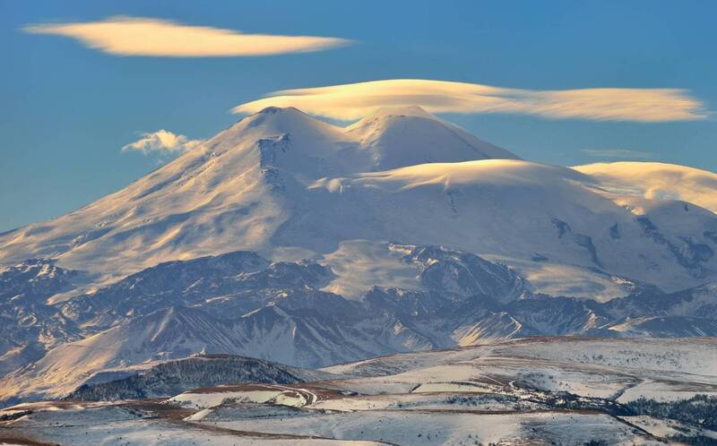 горы зима элбрус Эльбрус ,зима фото превью