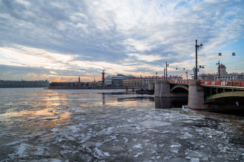 Санкт-Петербург, Питер, Нева, город на Неве Ледостав на Неве фото превью