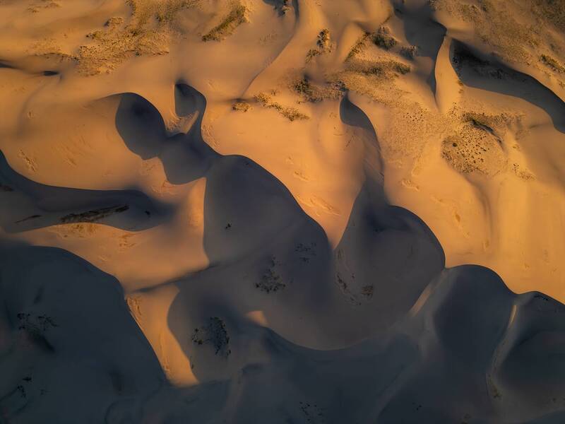 монголия, пустыня, восход, закат, песок, тени, mongolia, desert, sunrise, sunset, sand, shadows  фото превью