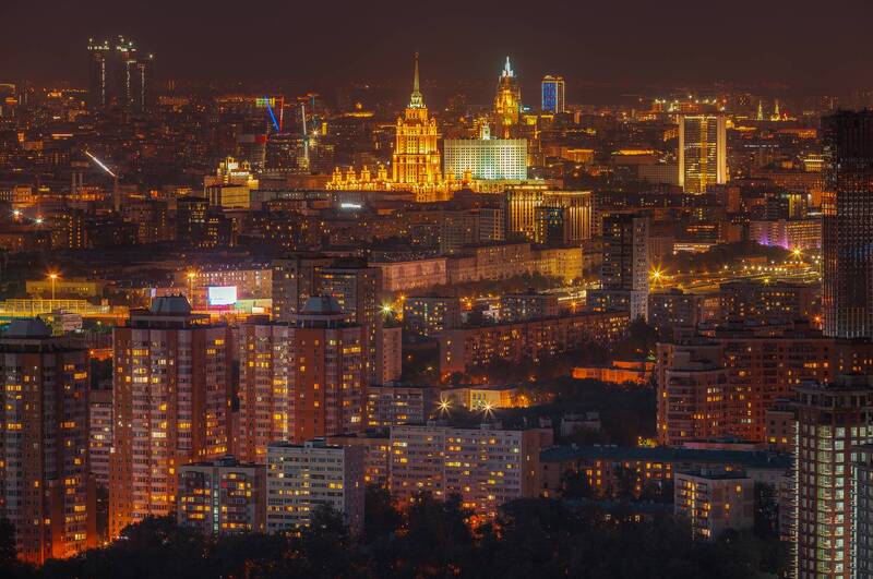 Красота огней Москвы фото превью