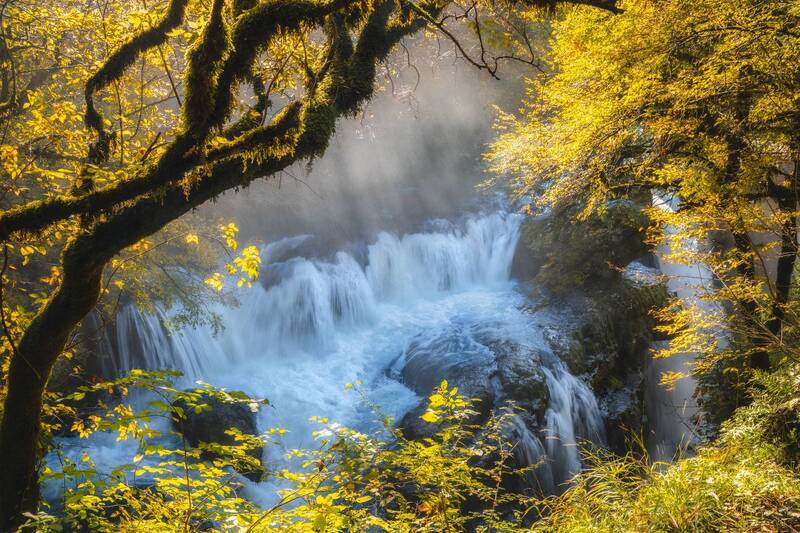 georgia, martvili, waterfall, autumn, outdoor, landscape Martvili Canyon фото превью