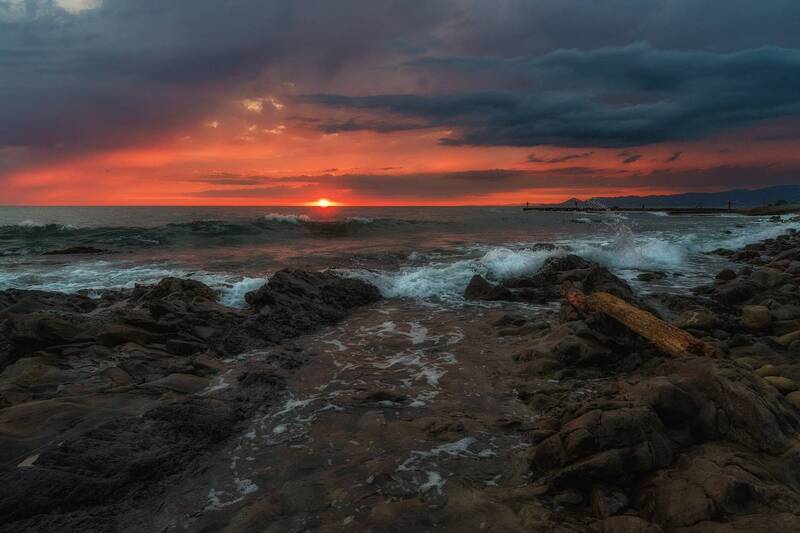 Вечер на море. фото превью