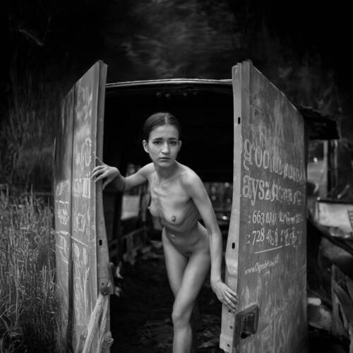 girl in the forrest