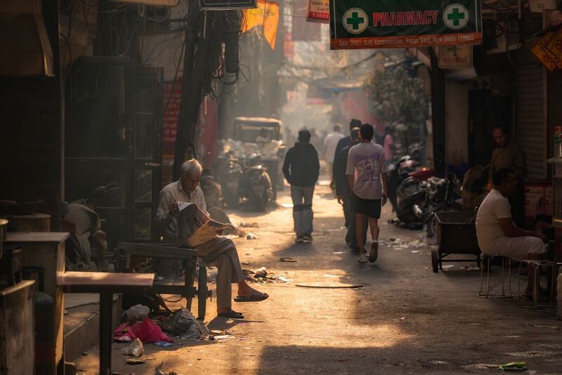 индия, стрит, india, delhi, дели, main bazaar  фото превью