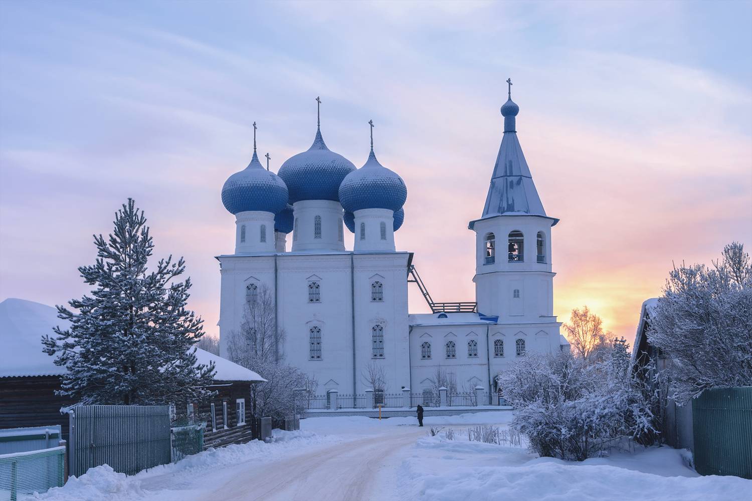 зима, январь, иней, мороз, церковь, храм, храм сретения господня, заостровье, Вера Ра