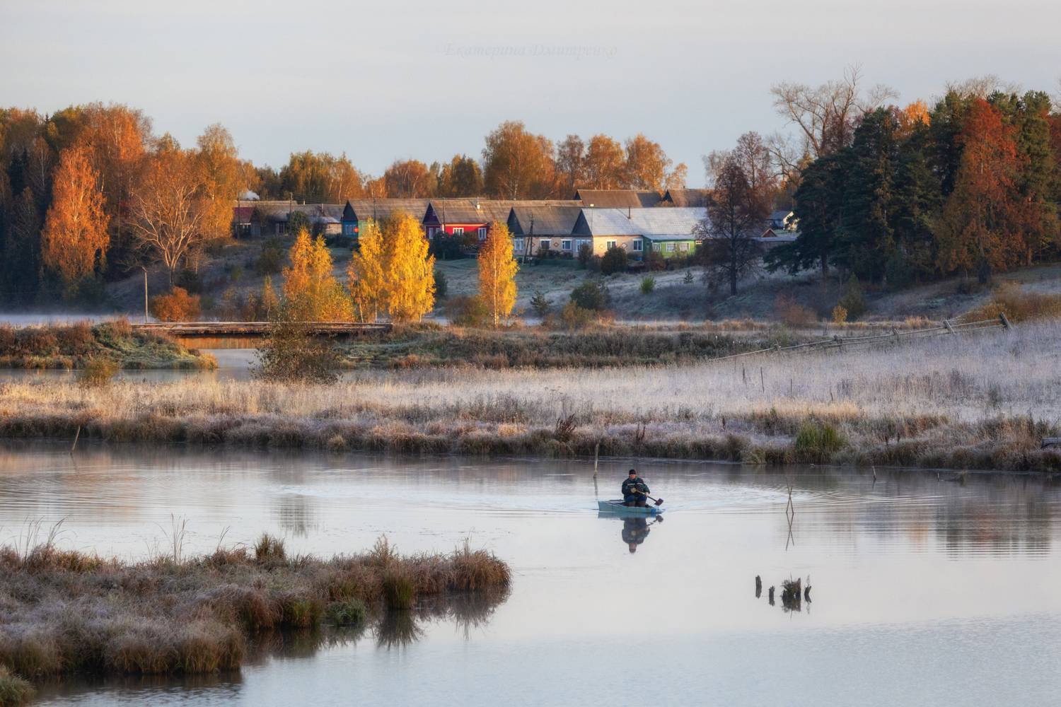 вятка, верхосунье, осень, зима, лебеди, пейзаж, рыбак, река, Дмитренко Екатерина