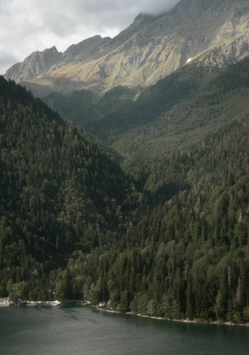 горы, озеро, лес, абхазия, Растворов Игорь