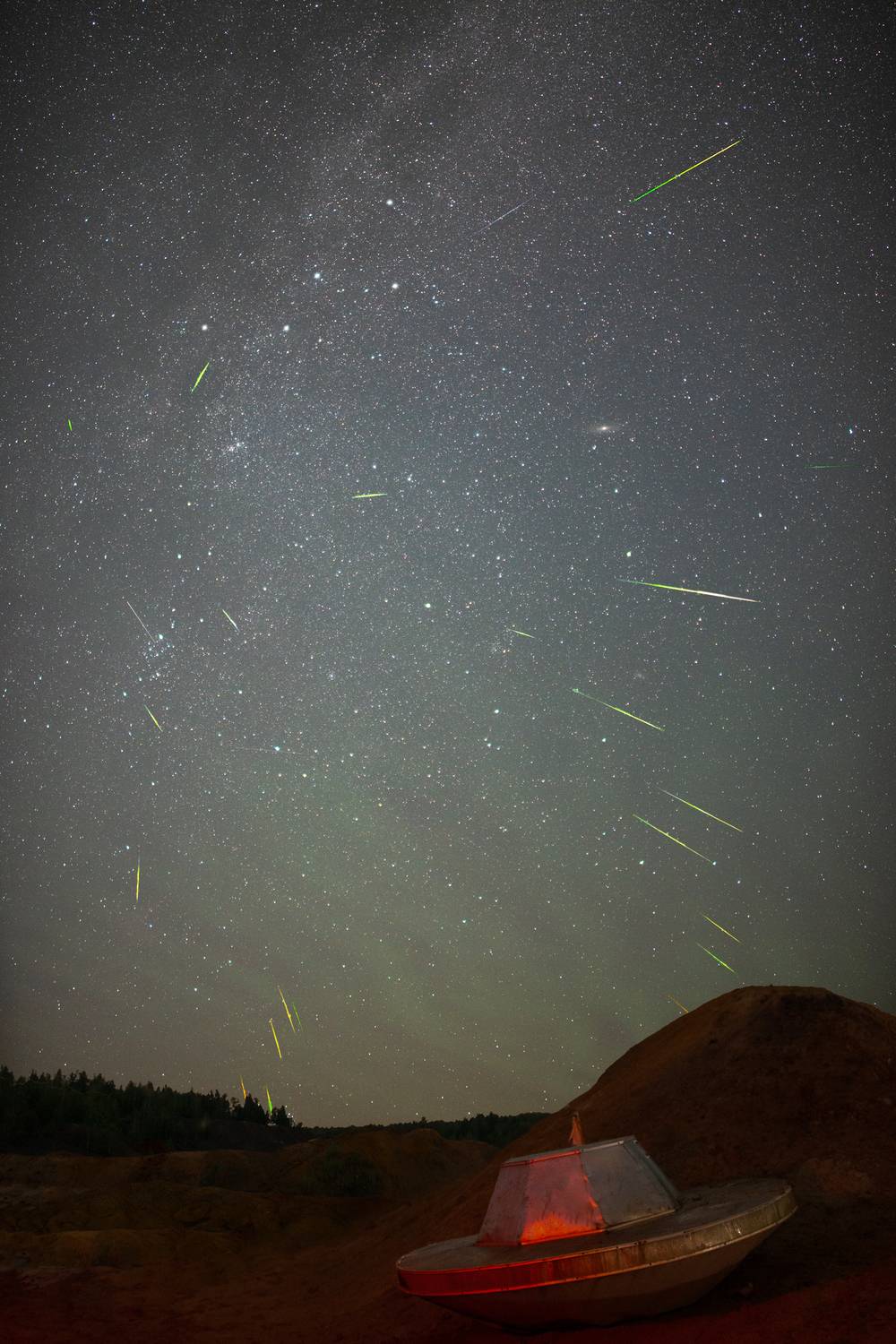 персеиды метеорный поток астрофото урал марс уральский фотограф, Евгений Кудымов