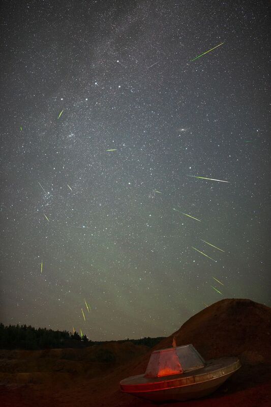 персеиды метеорный поток астрофото урал марс уральский фотограф Персеиды фото превью