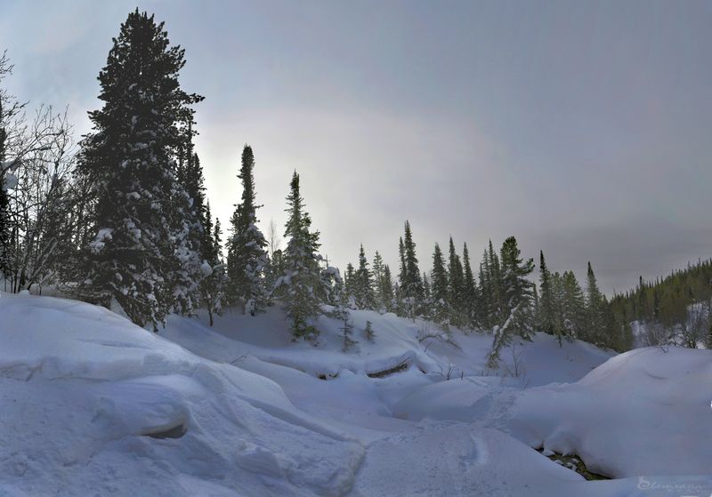 Зима сибирская фото превью