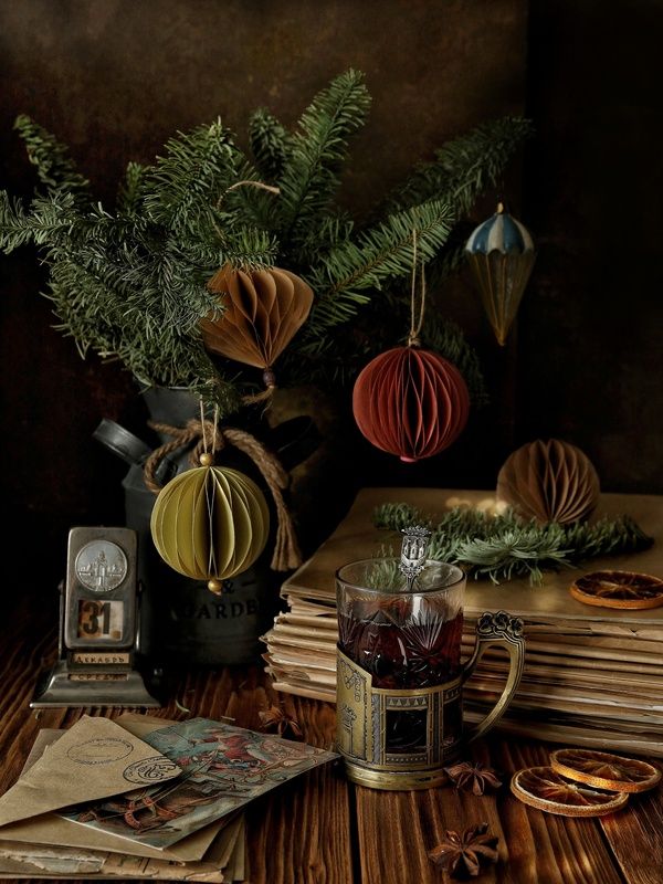 Календарь, подстаканник, ёлочные игрушки, открытки, письма Уходящий год фото превью