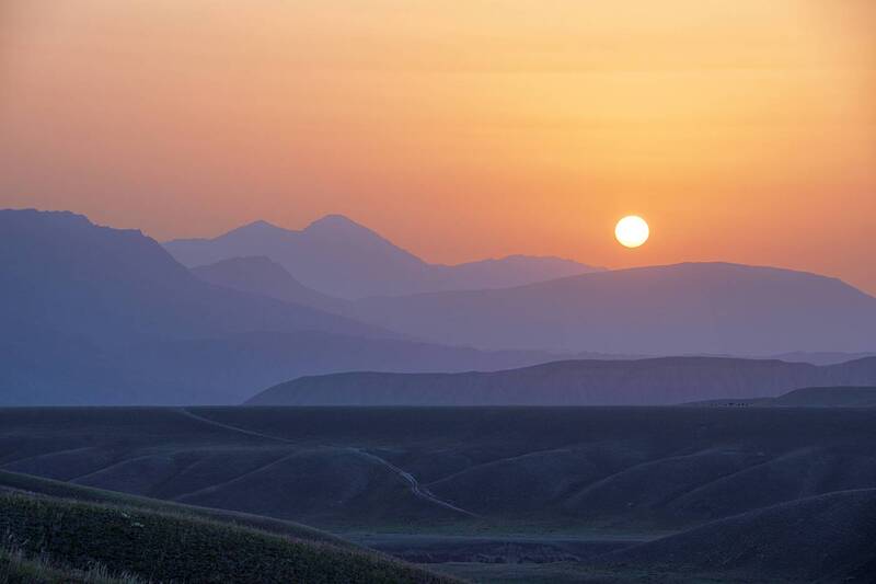 кыргызстан, горы, тянь-шань, солнце, восход, природа, пейзаж Начало дня фото превью