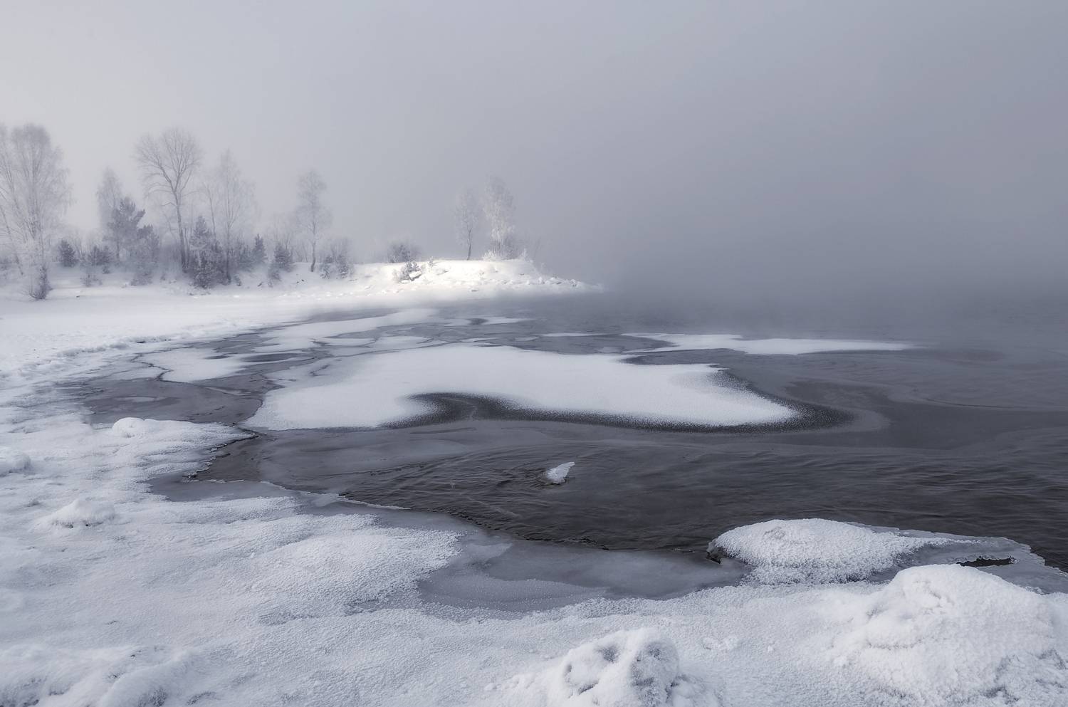 зима, мороз, иней, сибирь, лед, деревья, Марина Фомина