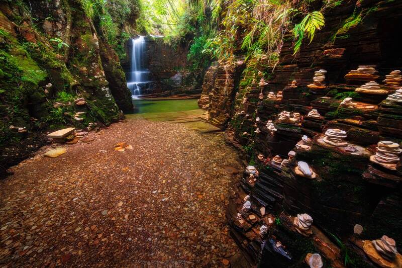 #waterfall #nature #landscape Poço Dourado фото превью
