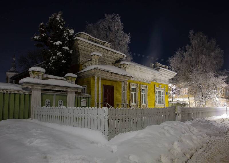 вологда, зима, дом, иней Зимние домики Вологды фото превью