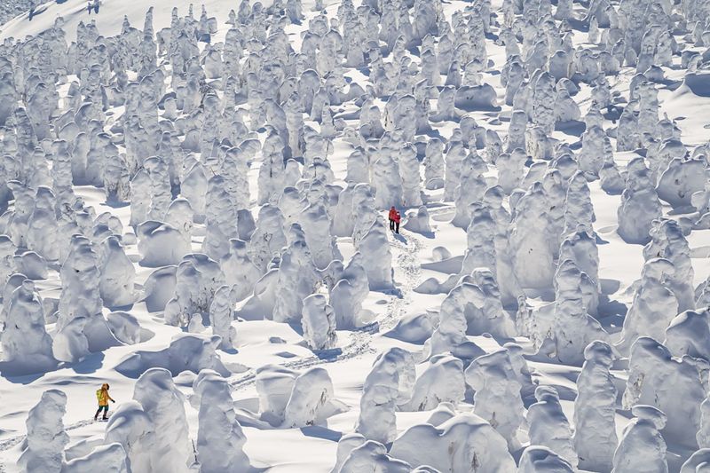 Россия, Пермский край, Помянённый Камень, Колмчский камень, Снежные причуды фото превью