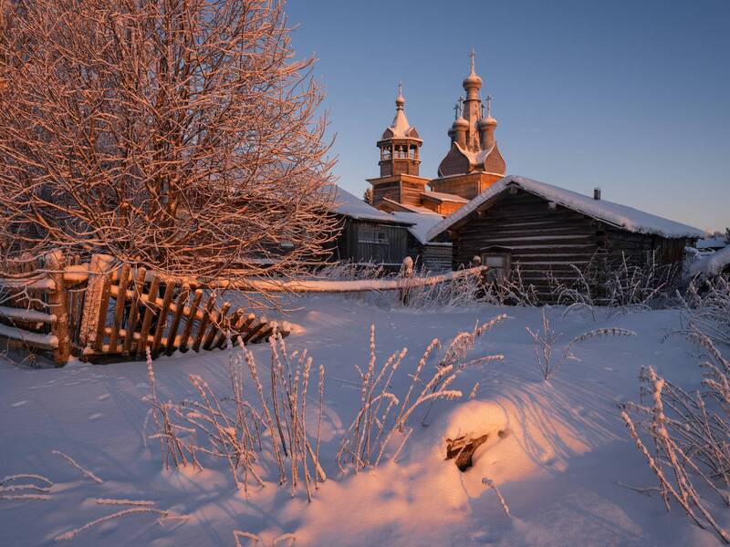 Морозный зимний день фото превью