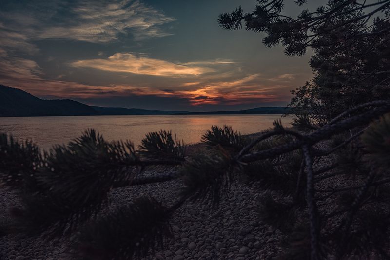 Ангара закат Ангара закат фото превью