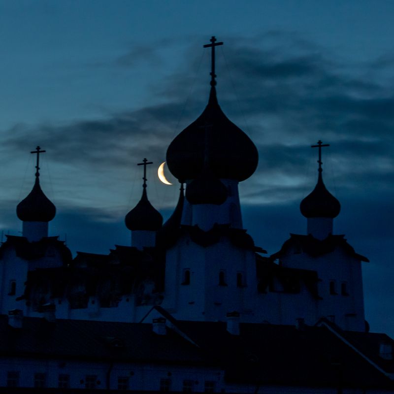 Соловки,луна Соловецкие белые ночи. фото превью