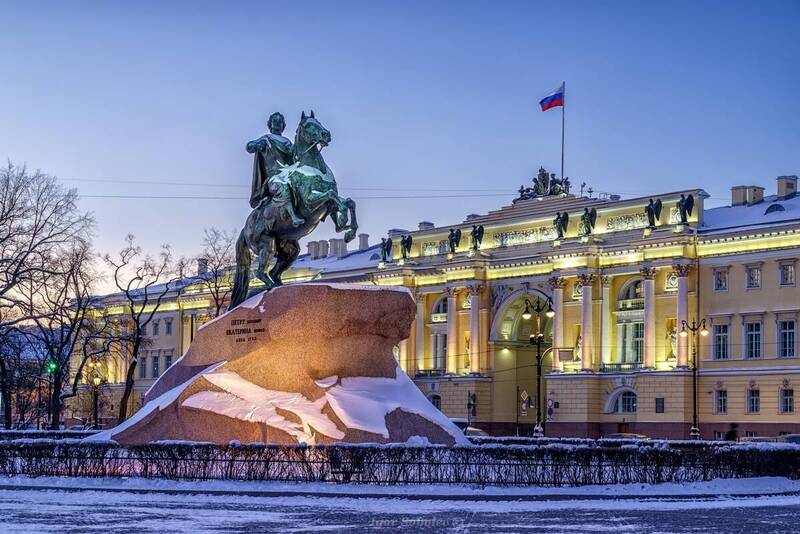 медный всадник, санкт-петербург, зима Медный всадник⁠ фото превью