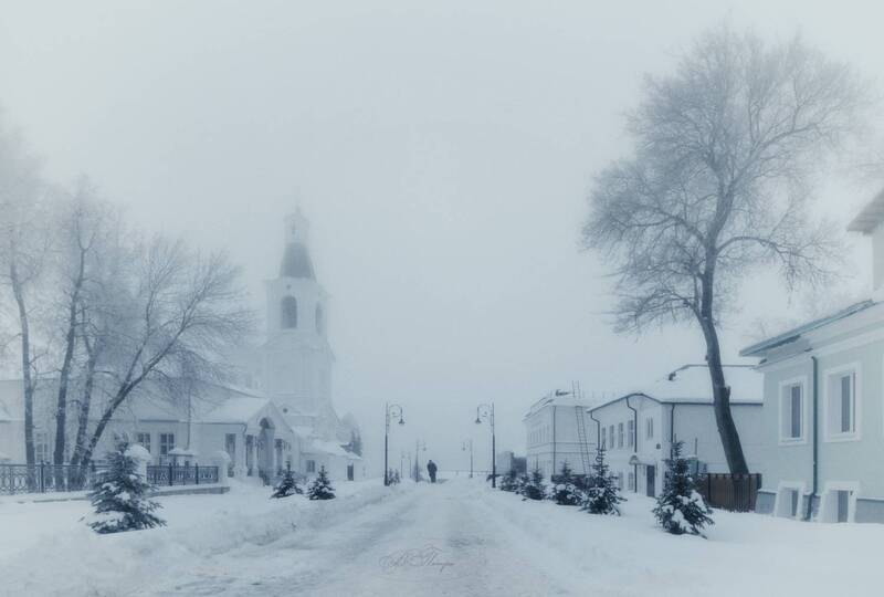 Зимний туман фото превью