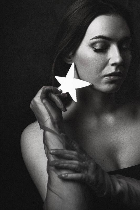 женский портрет, девушка, чб, портрет, черно-белое, bw  фото превью