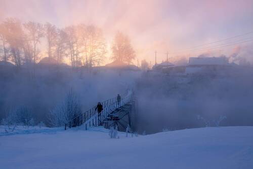 Утро морозное