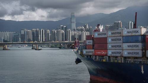 Approaching Hong Kong harbor
