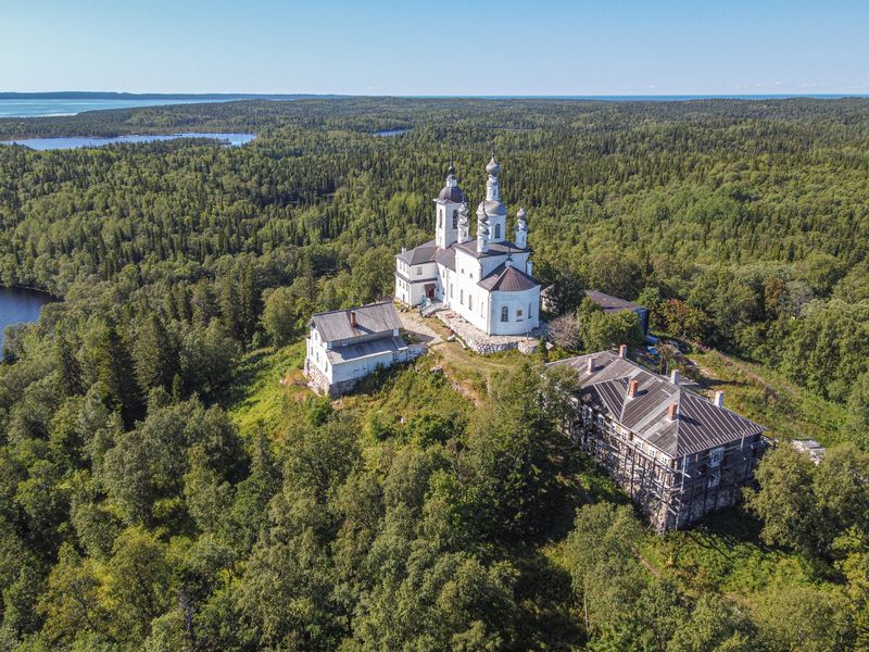 анзер,скит,соловки Голгофо-распятский скит на острове Анзер фото превью